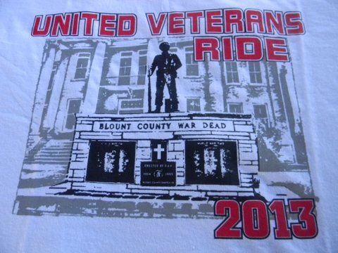 Image of shirt logo, United Veterans Ride 2013